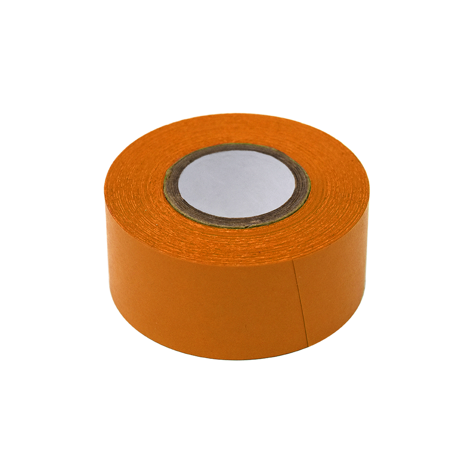 Globe Scientific Labeling Tape, 1" x 500" per Roll, 3 Rolls/Box, Orange  